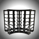 4-Column 24-Bottle Curved Corner Wine Cube - 18mm Thick