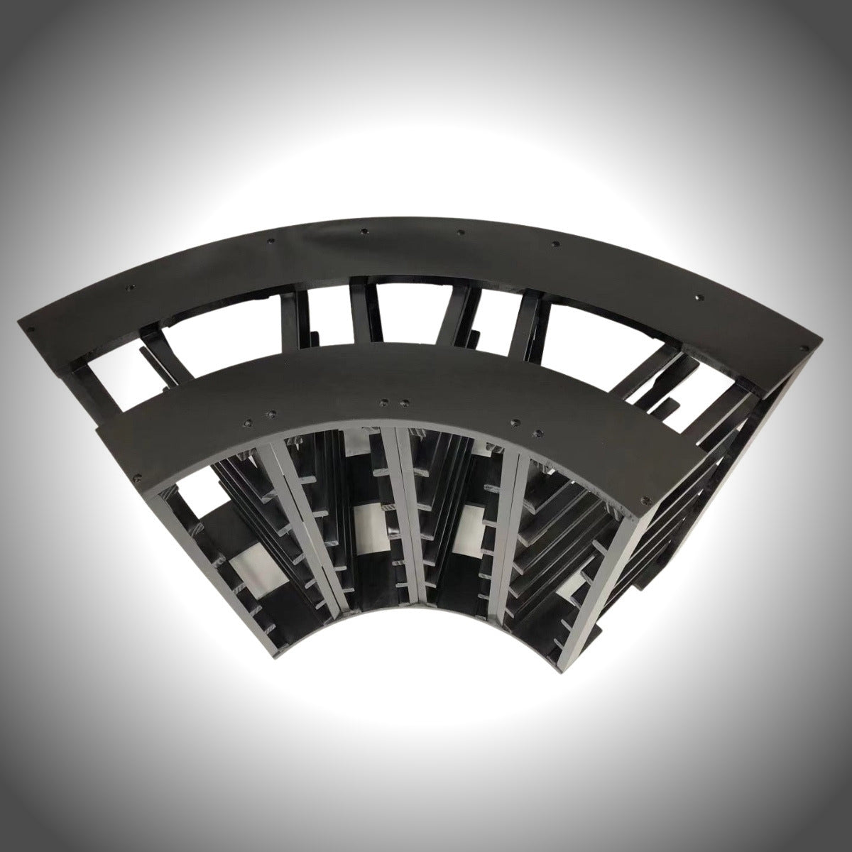 4-Column 24-Bottle Curved Corner Wine Cube - 18mm Thick, photo 7 of 15