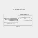 4" Damascus Paring Knife by Swiss Diamond