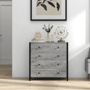 4-Drawer Dresser Modern Wooden Chest of Drawers for Bedroom Living Room by DirectDeals