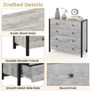 4-Drawer Dresser Modern Wooden Chest of Drawers for Bedroom Living Room by DirectDeals