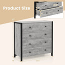 4-Drawer Dresser Modern Wooden Chest of Drawers for Bedroom Living Room by LJGDeals