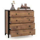 4-Drawer Dresser Modern Wooden Chest of Drawers for Bedroom Living Room by DirectDeals