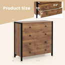 4-Drawer Dresser Modern Wooden Chest of Drawers for Bedroom Living Room by DirectDeals