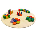 **Pre-order (Ships in 2-3 Weeks)**Wooden Circle Base Plate for Building – 16" Diameter | Open-Ended Play Platform