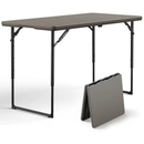 4ft/6ft Portable Plastic Folding Table – Indoor & Outdoor Dining by 2Dropme