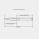 4" Hammered Paring Knife by Swiss Diamond