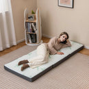 4 Inch Tri-Fold Foam Mattress with Washable Cover for Yoga Guest Mat-Gray by LJGDeals