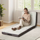 4 Inch Tri-Fold Foam Mattress with Washable Cover for Yoga Guest Mat-Gray by LJGDeals