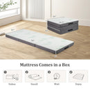 4 Inch Tri-Fold Foam Mattress with Washable Cover for Yoga Guest Mat-Gray by LJGDeals