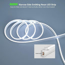 SLN01 Dotless COB Neon LED 16.4FT (5M) Strip Light DC24V 40-60W IP67 4x10mm, 10x10mm, 6x12mm Outdoor Rated Dimmable Low Voltage Silicone Strip Light