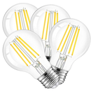 4 Pack - Dimmable LED Clear 60W Eq. A19