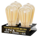 4 Pack - Dimmable Teardrop Incandescent 60W