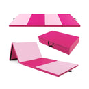 4-Panel PU Leather Folding Exercise Mat with Carrying Handles by LJGDeals