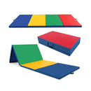 4-Panel PU Leather Folding Exercise Mat with Carrying Handles by LJGDeals