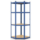 4-Tier Corner Shelving Unit Adjustable Garage Storage Utility Rack for Warehouse by LJGDeals