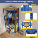 4-Tier Corner Shelving Unit Adjustable Garage Storage Utility Rack for Warehouse by LJGDeals