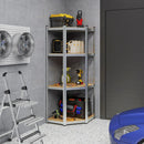4-Tier Corner Shelving Unit Adjustable Garage Storage Utility Rack for Warehouse by LJGDeals