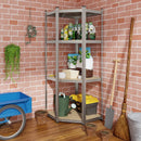4-Tier Corner Shelving Unit Adjustable Garage Storage Utility Rack for Warehouse by LJGDeals