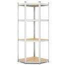 4-Tier Corner Shelving Unit Adjustable Garage Storage Utility Rack for Warehouse by LJGDeals