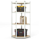 4-Tier Corner Shelving Unit Adjustable Garage Storage Utility Rack for Warehouse by LJGDeals