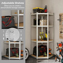 4-Tier Corner Shelving Unit Adjustable Garage Storage Utility Rack for Warehouse by LJGDeals