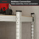 4-Tier Corner Shelving Unit Adjustable Garage Storage Utility Rack for Warehouse by LJGDeals
