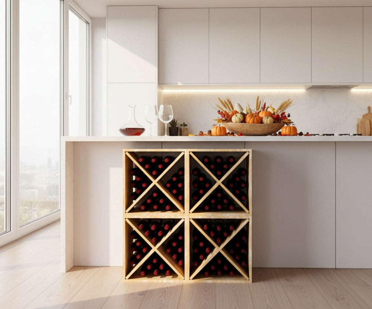 Modular Wine Cube Bin Storage for Various Size Bottles Stackable Design, photo 3 of 7