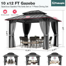 Aera Permanent 10'x12' Hardtop Gazebo