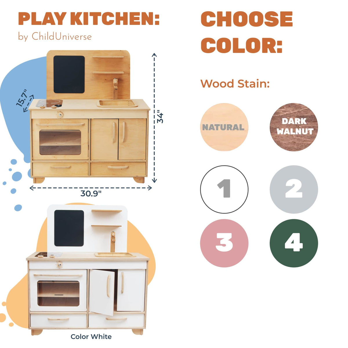 Wooden Play Kitchen, photo 10 of 10
