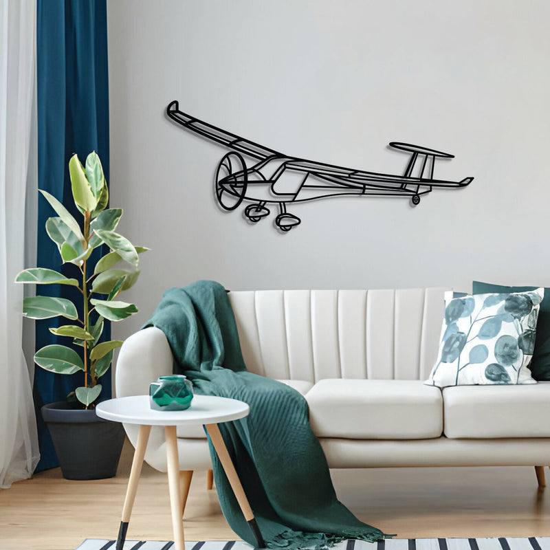 Sinus Max Angle Metal Aircraft Wall Art - NCP0596