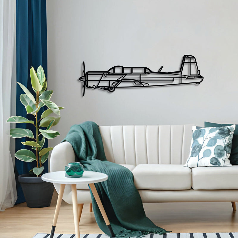 CJ6 Metal Aircraft Wall Art - NCP0539