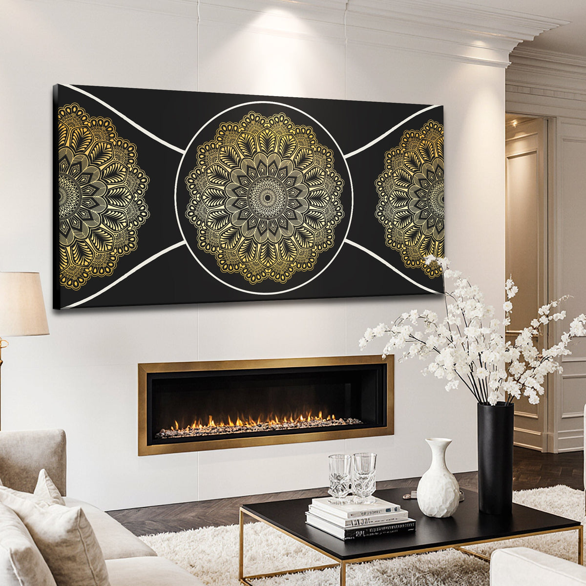 Gold Sacred Geometry Wall Art, photo 2 of 10