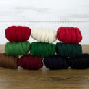 Mixed Merino Wool Variety Pack | Holiday Cheer (Multicolored) 250 Grams, 23 Micron