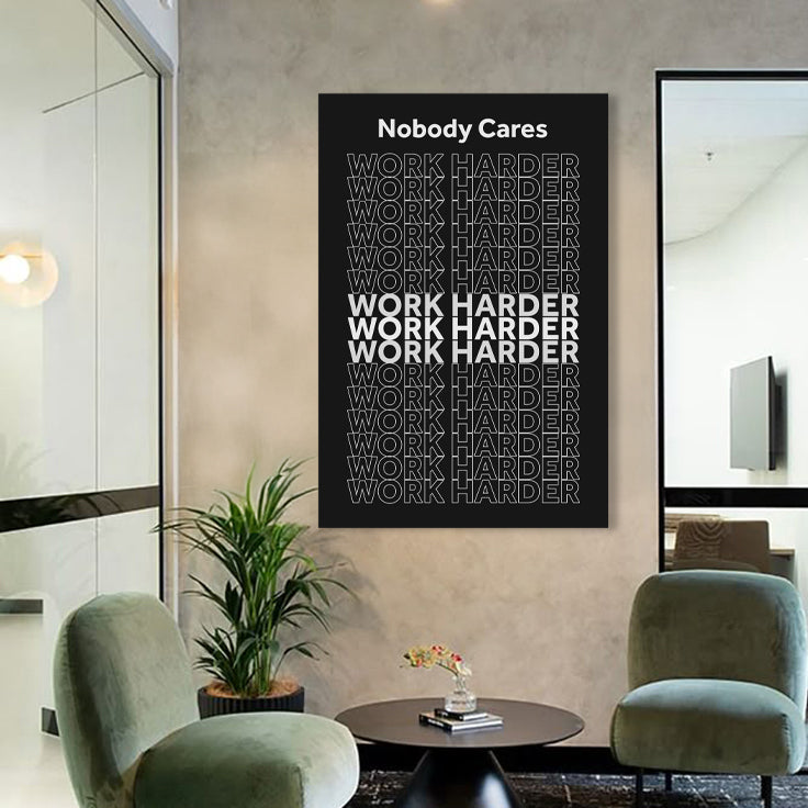 Work Harder Motivational Wall Sign, photo 3 of 10