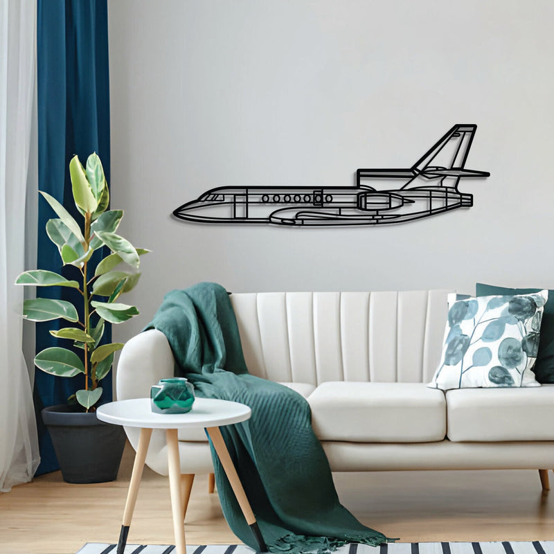 Falcon 50 Metal Aircraft Wall Art - NCP0565