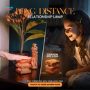 Mini Square Mid-Century Design Natural Friendship Lamp – Compact Retro Wi-Fi Touch Lamp for Connection