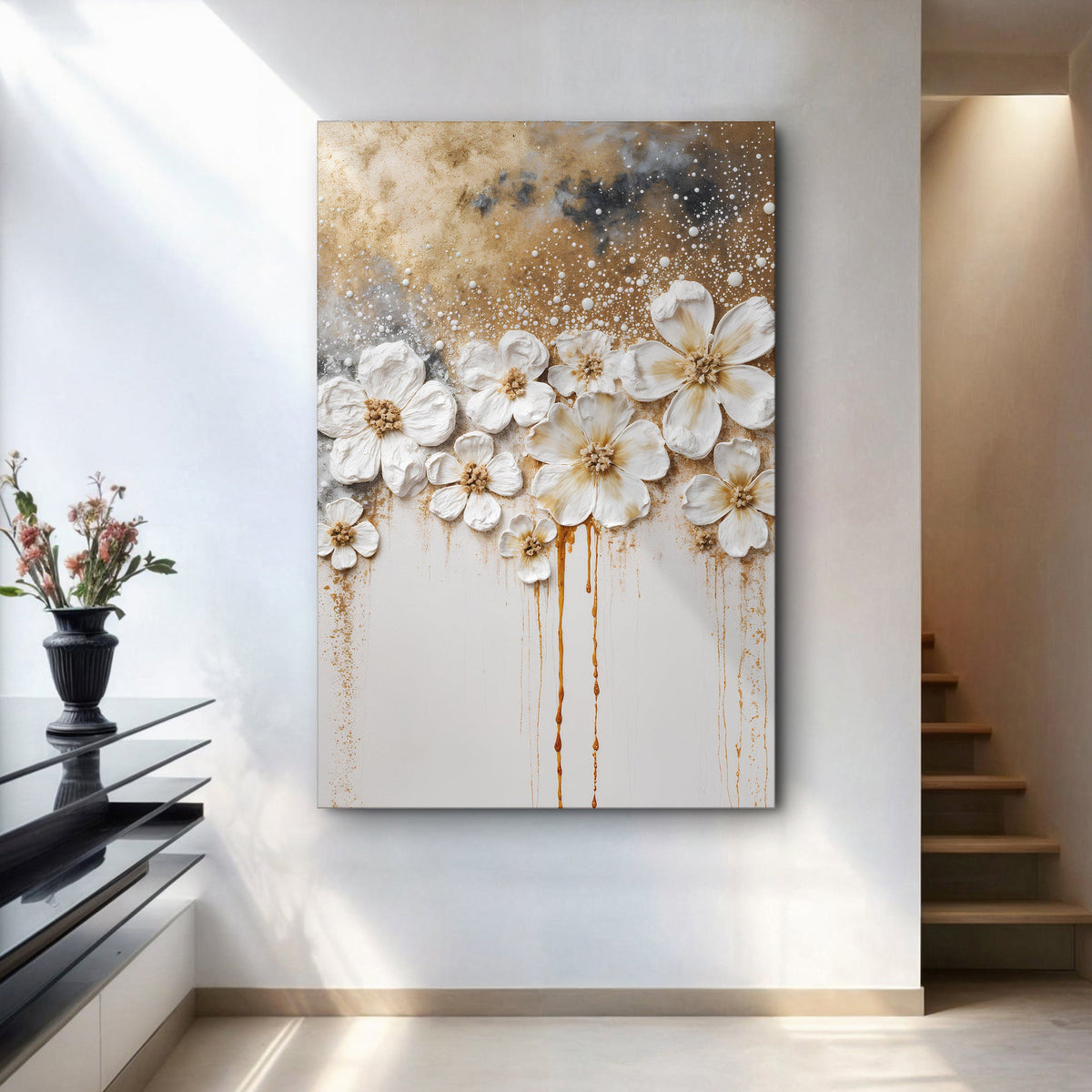 Gold Floral Wall Art, photo 2 of 10