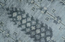 Tree of Life Silver And Gray 6x9 Hand Knotted Bamboo Silk Area Rug