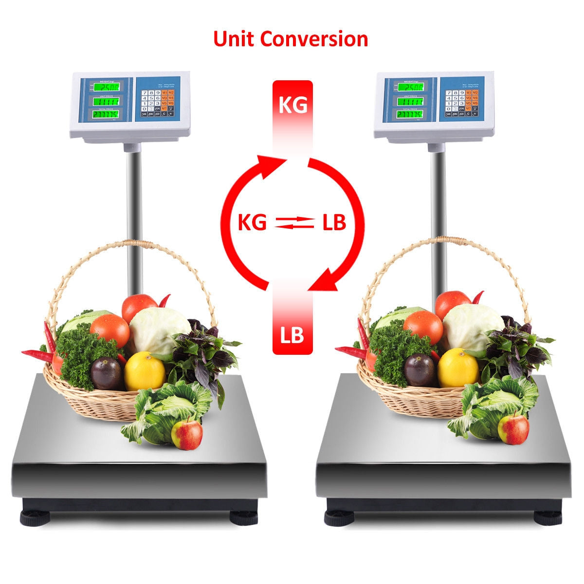 660 lbs Weight Computing Digital Floor Platform Scale, photo 4 of 8