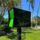 NEW! The Retrobox Locking Package Dropbox in JET BLACK - Modern Mailbox