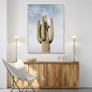 Saguaro Cactus Wall Art Canvas Print – Framed Earthy Desert