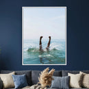 Splash Dive Wall Art – Ocean Waves Canvas Print, Summer Swim by MyGreatCanvas | Canvas Wall Art Prints | Photo Prints & Wall Decor
