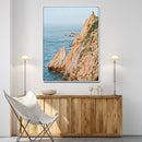 Cliff Divers Wall Art Canvas Print – Oceanfront Cliffs Waves