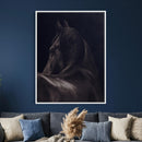 Black Horse Wall Art Canvas Print – Framed Moody Horse by MyGreatCanvas | Canvas Wall Art Prints | Photo Prints & Wall Decor