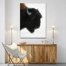 Western Rustic Wall Art Canvas Print Framed Buffalo