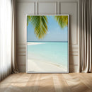 Azure Water Wall Art Canvas Print – Tranquil Island Escape