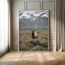 Wild Elk Wall Art Canvas Print – Framed Mountain Wilderness