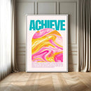Achieve Motivational Wall Art – Colorful Abstract Swirl by MyGreatCanvas | Canvas Wall Art Prints | Photo Prints & Wall Decor