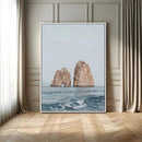 Majestic Sea Rock Wall Art – Framed Coastal Landscape Canvas by MyGreatCanvas | Canvas Wall Art Prints | Photo Prints & Wall Decor